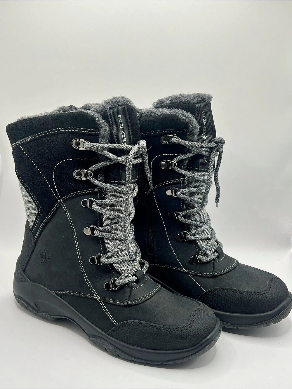 Santana Black Winter Boots NWOT